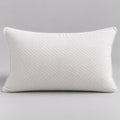 Papillon Fine Bedding Bed Wedge Pillow - Reading and Back Support, Medium-Firm Foam, Piped Knit Cover