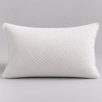 Papillon Fine Bedding Bed Wedge Pillow - Reading and Back Support, Medium-Firm Foam, Piped Knit Cover