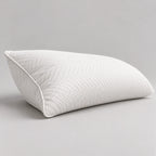 Papillon Fine Bedding Bed Wedge Pillow - Reading and Back Support, Medium-Firm Foam, Piped Knit Cover