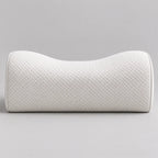 Papillon Fine Bedding Contour Memory Foam Pillow - Neck Support Curve, Medium-Firm, Piped Knit Cover