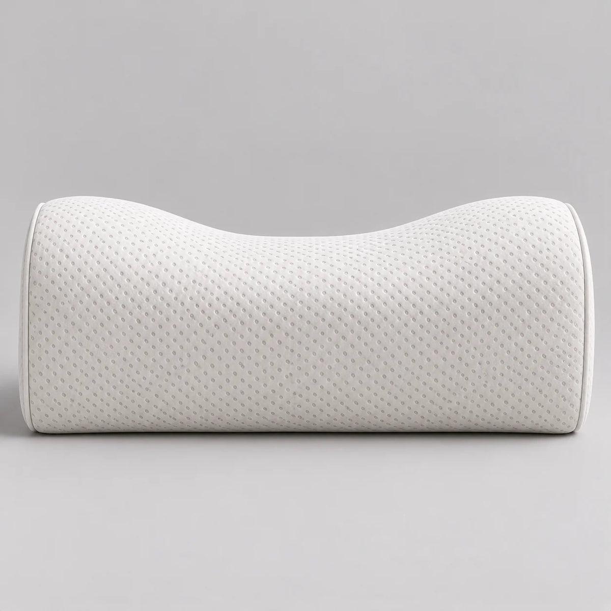 Papillon Fine Bedding Contour Memory Foam Pillow - Neck Support Curve, Medium-Firm, Piped Knit Cover