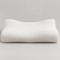 Papillon Fine Bedding Contour Memory Foam Pillow - Neck Support Curve, Medium-Firm, Piped Knit Cover