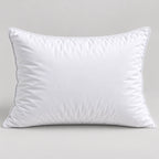 Papillon Fine Bedding Down Alternative Bed Pillow, Queen Size - Gusseted Piped Edge, Cotton Cover