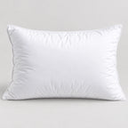 Papillon Fine Bedding Down Alternative Bed Pillow, Queen Size - Gusseted Piped Edge, Cotton Cover