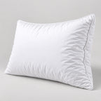Papillon Fine Bedding Down Alternative Bed Pillow, Queen Size - Gusseted Piped Edge, Cotton Cover